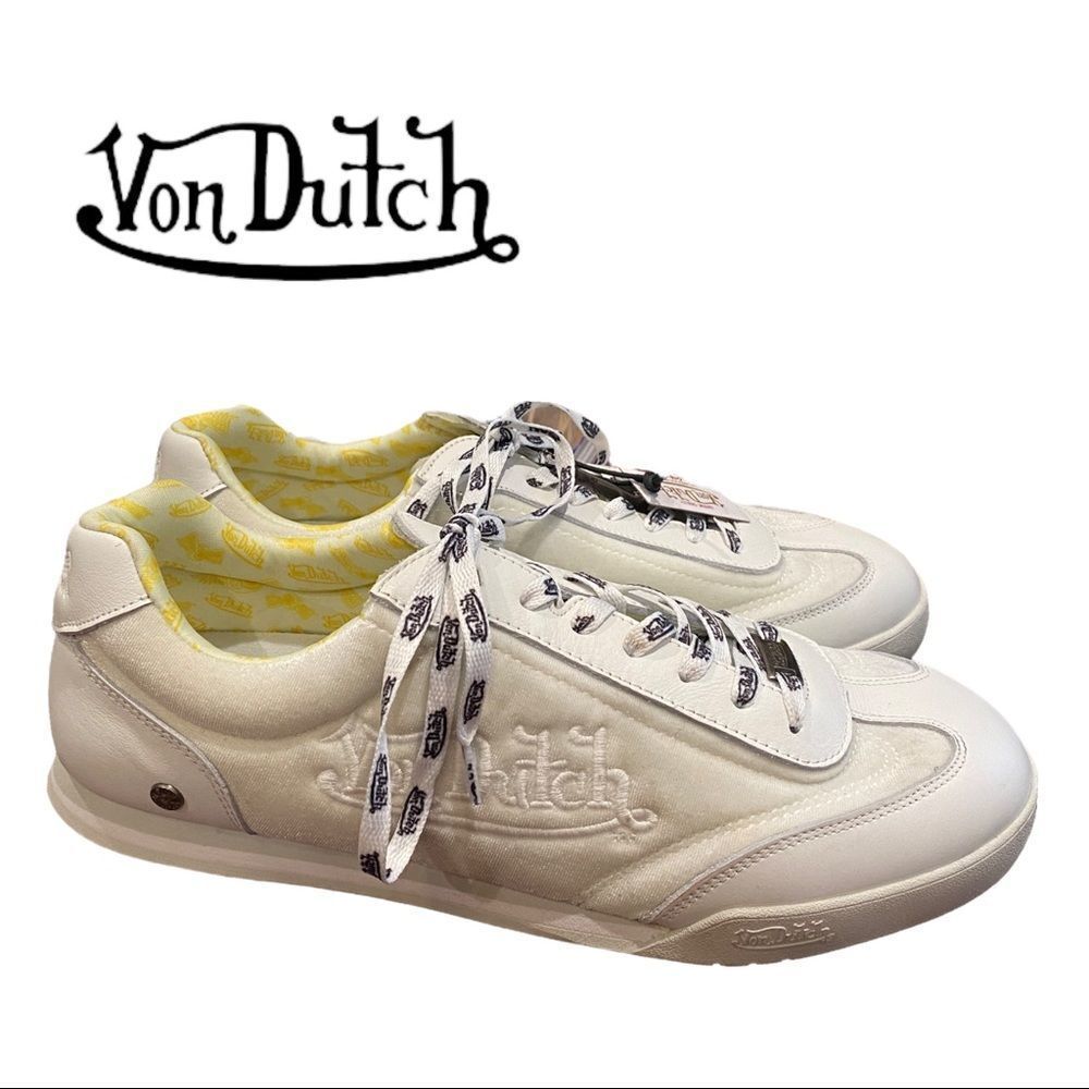 NEW Von Dutch Men's Ken's Yellow Snow Tennis Shoes Sneakers 13